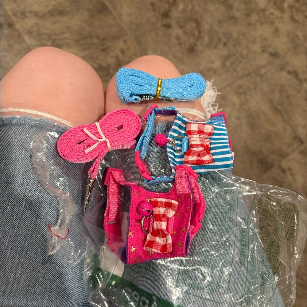 🥪Two pet harnesses for a ferret rabbit chicken or squirrel